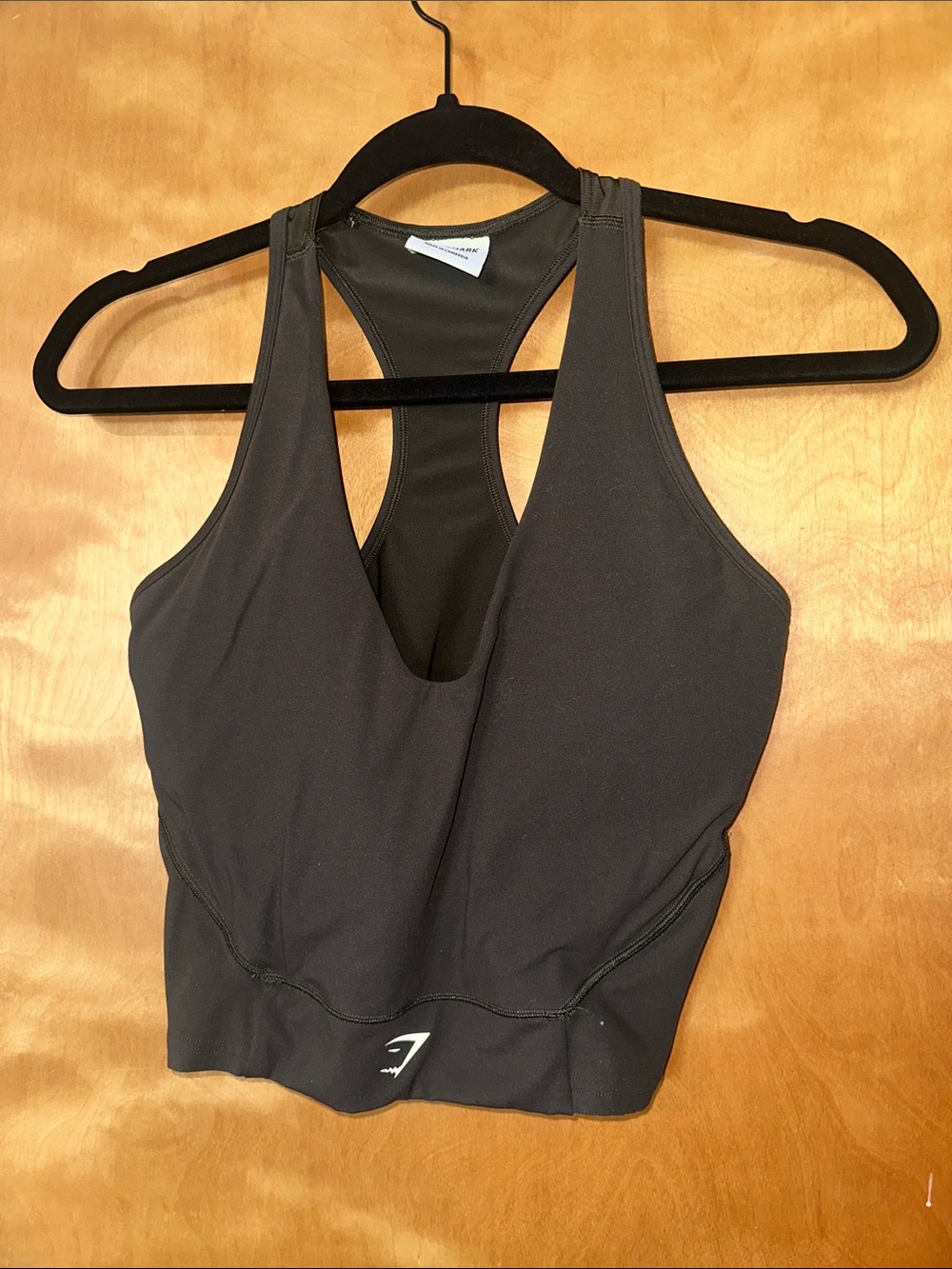 Gymshark Black Racerback Longline Sports Bra